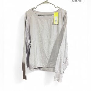 All in Motion Lavender Long Sleeve Tee